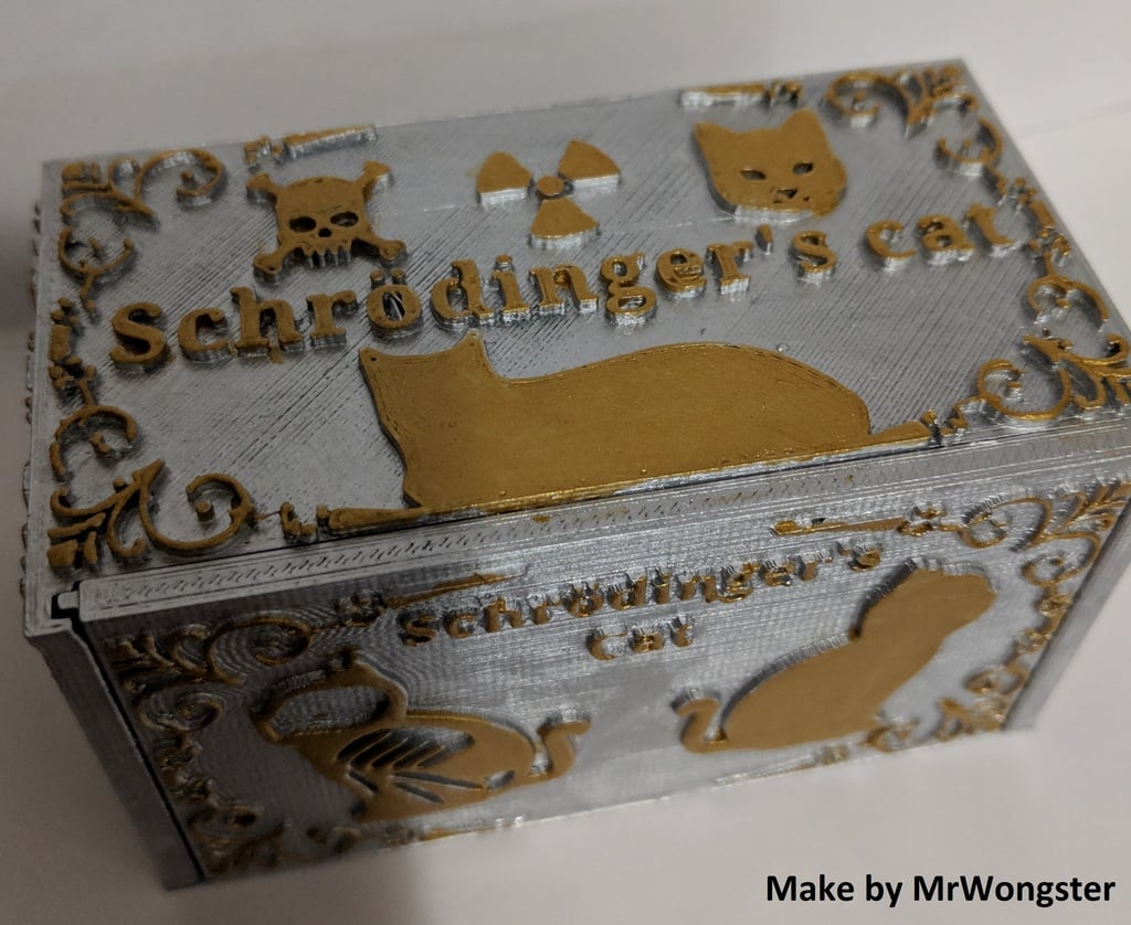 Wydruk 3D kota Schrödingera, fizyczna demonstracja teorii mechaniki kwantowej
