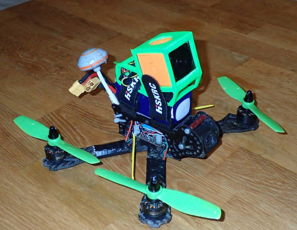 Uchwyt na drona RunCam 3s z dwoma paskami do mocowania akumulatora od góry