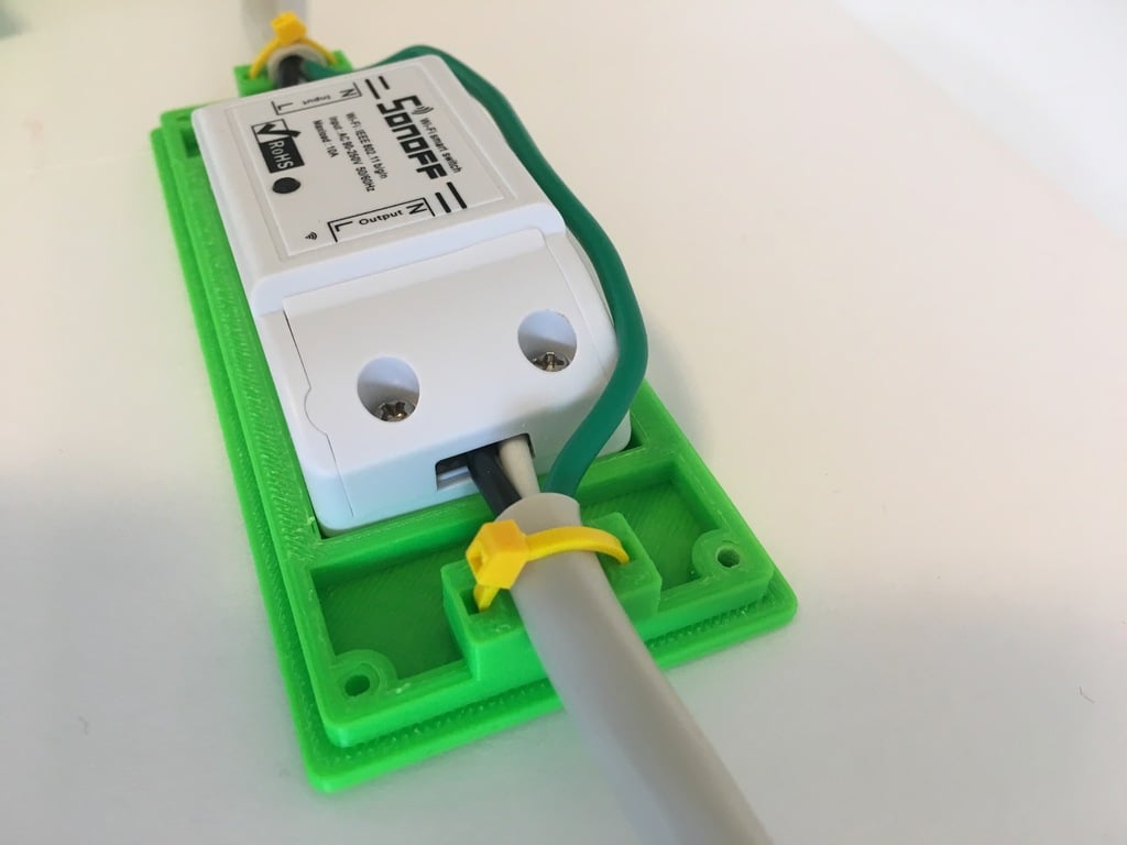 Szafka rozdzielcza sterowana Wi-Fi Sonoff 10A z przyciskiem i naprężeniem kabla
