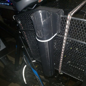 Uchwyt na wędkę do koszyka rowerowego na kemping i wycieczki rowerowe