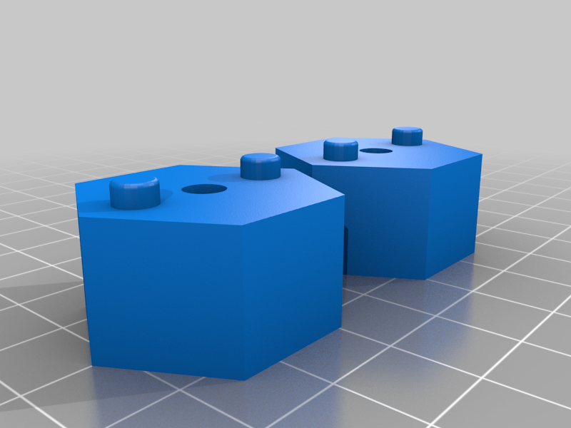 Uchwyty szafkowe z różnymi rodzajami wkładek do szafek drukarek 3D