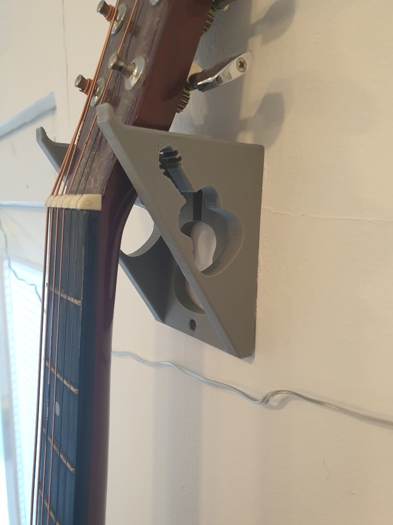Gitara wisząca na ścianie