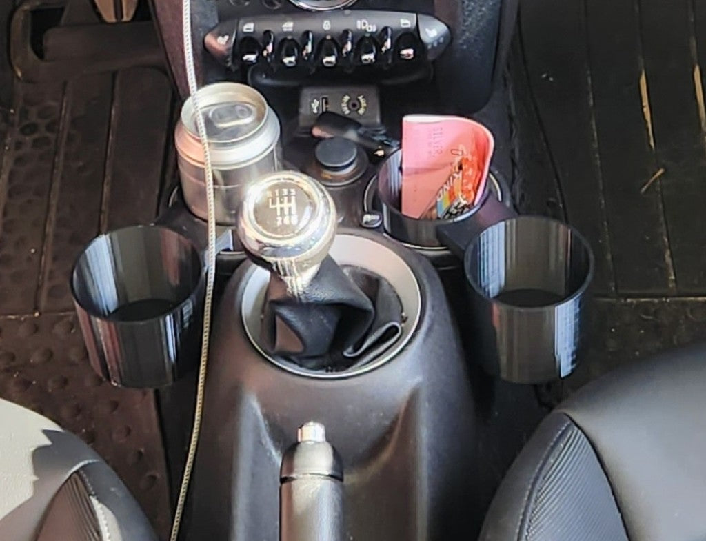 Uchwyt na kubek Mini Cooper S na kubek XL z napojem gazowanym i kawą Yeti
