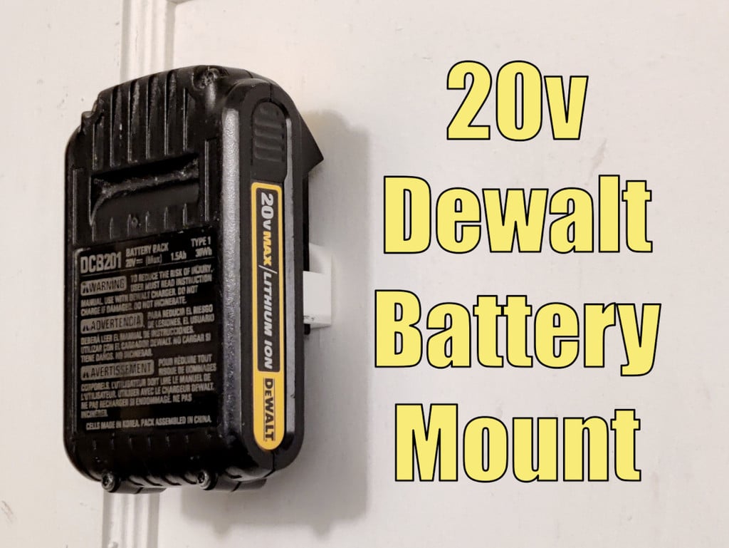 Uchwyt ścienny/uchwyt na baterię litowo-jonową Dewalt 20 V