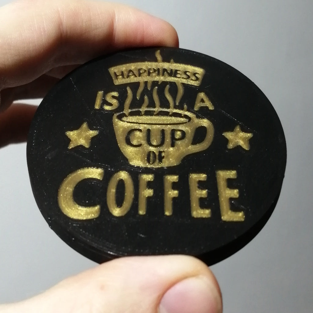 Taca kawowa z wielokolorowym nadrukiem Multipass „Coffee Happiness”