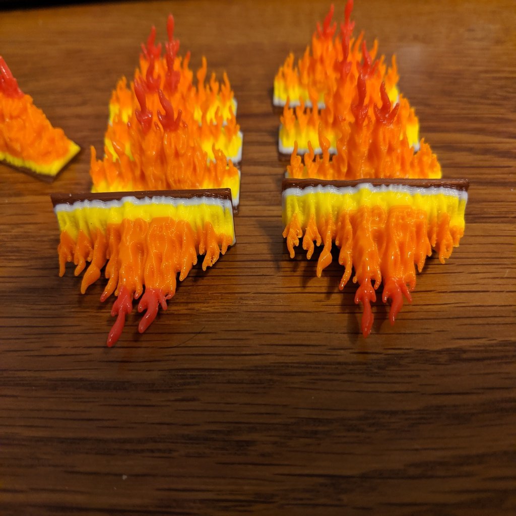 Remiks 10x40 Wall of Fire do gry planszowej Raptor