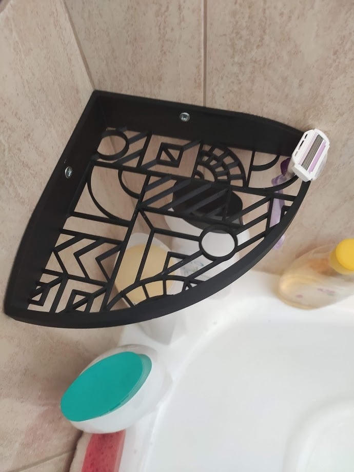 Półka narożna mozaikowa do łazienek i pryszniców 170mm