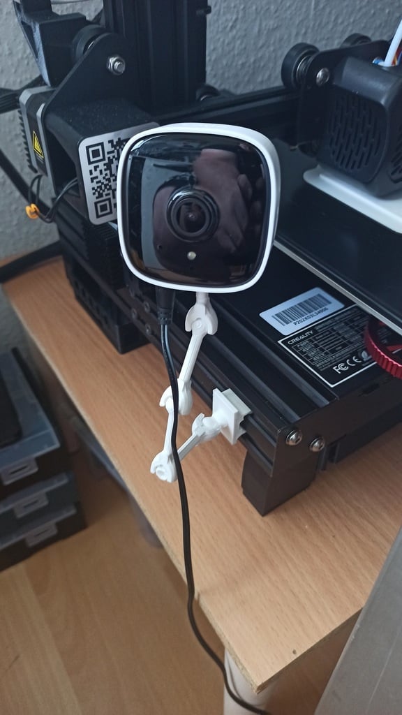 Mocowanie Tapo C100 do obudowy kamery Raspberry Pi i stojaka do Octoprint