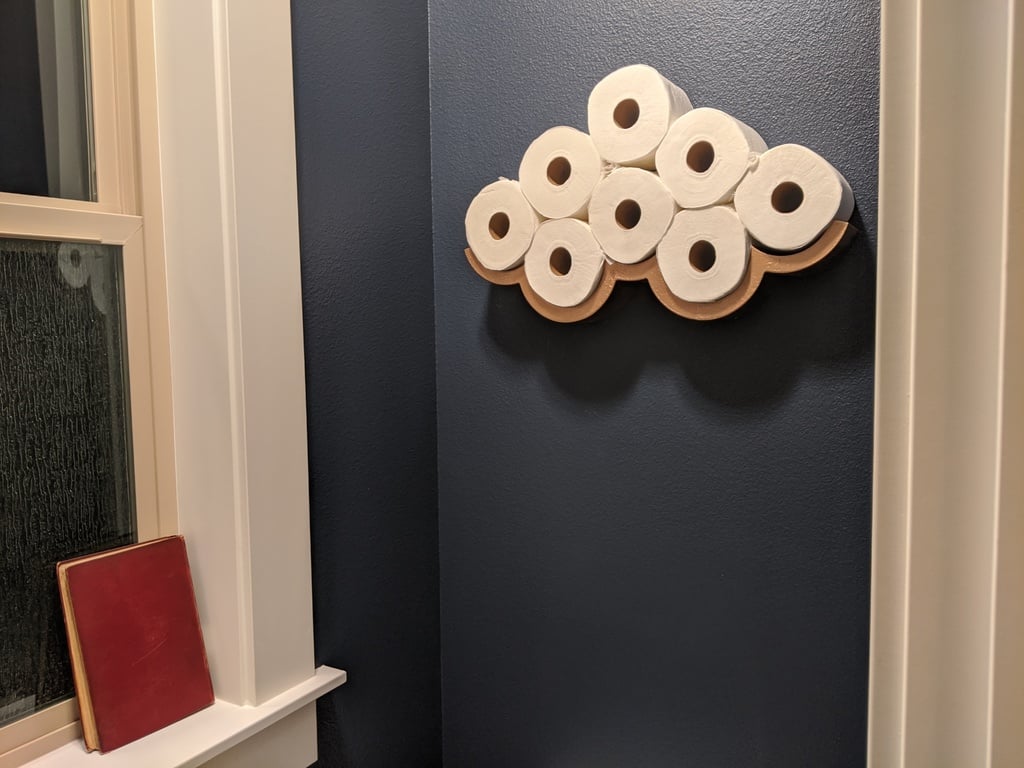 Uchwyt na papier toaletowy w kształcie chmurki