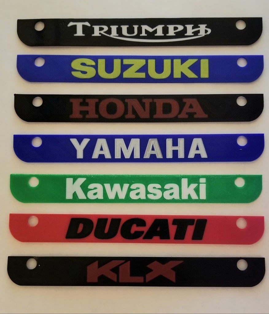 Numer rejestracyjny motocykla dolna rama wkładki do Ducati, Yamaha, Honda, Kawasaki, Triumph, Suzuki i KLX