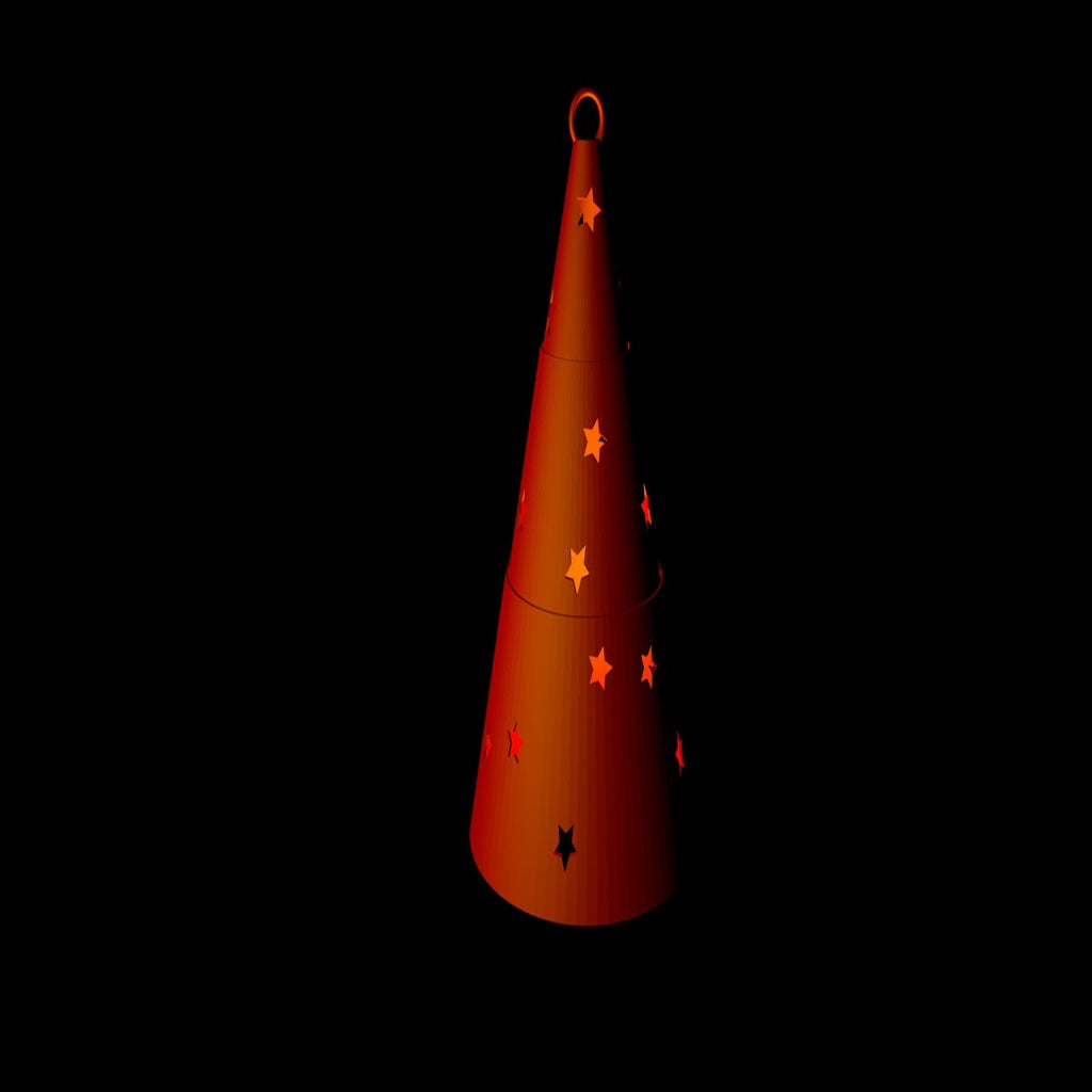 Teleskopowa dekoracja choinkowa od Momento 3D