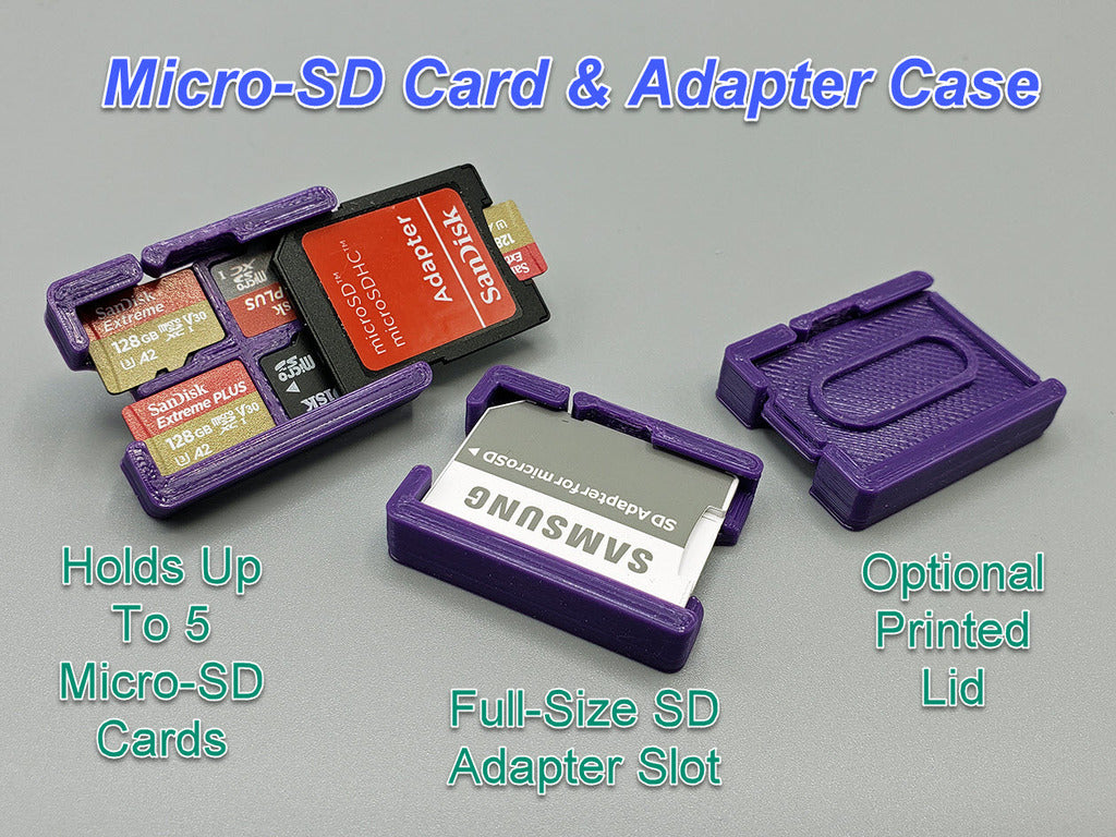 Etui na kartę Micro-SD i adapter, małe