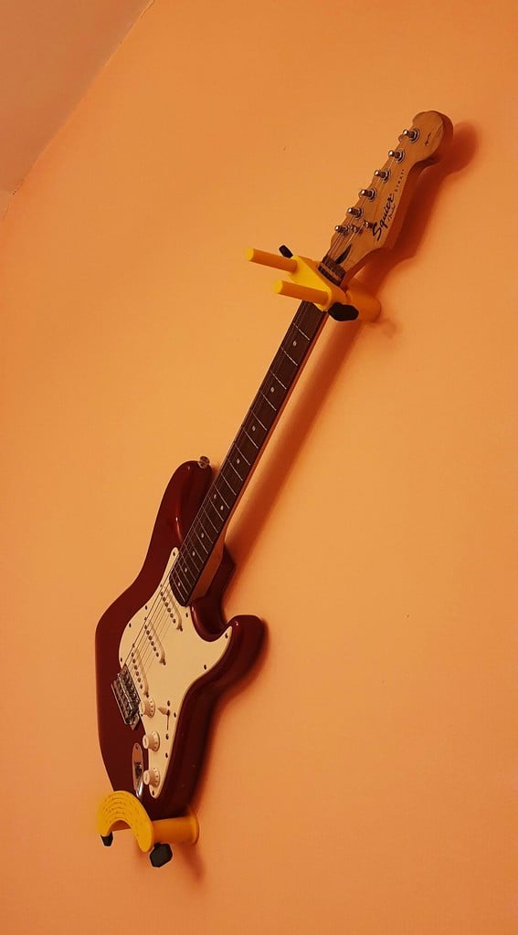 Stojak na gitarę montowany na ścianie, regulowany do wszystkich rozmiarów