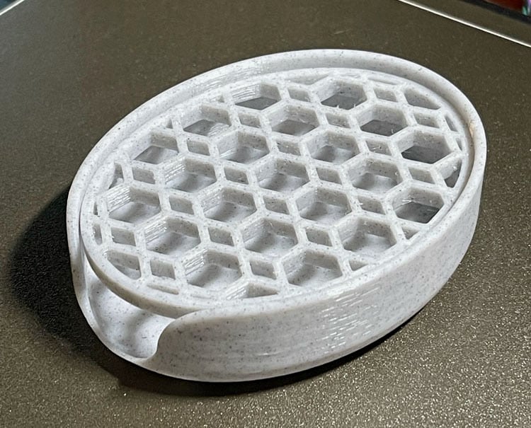 Owalna miseczka na mydło w kształcie owalnym