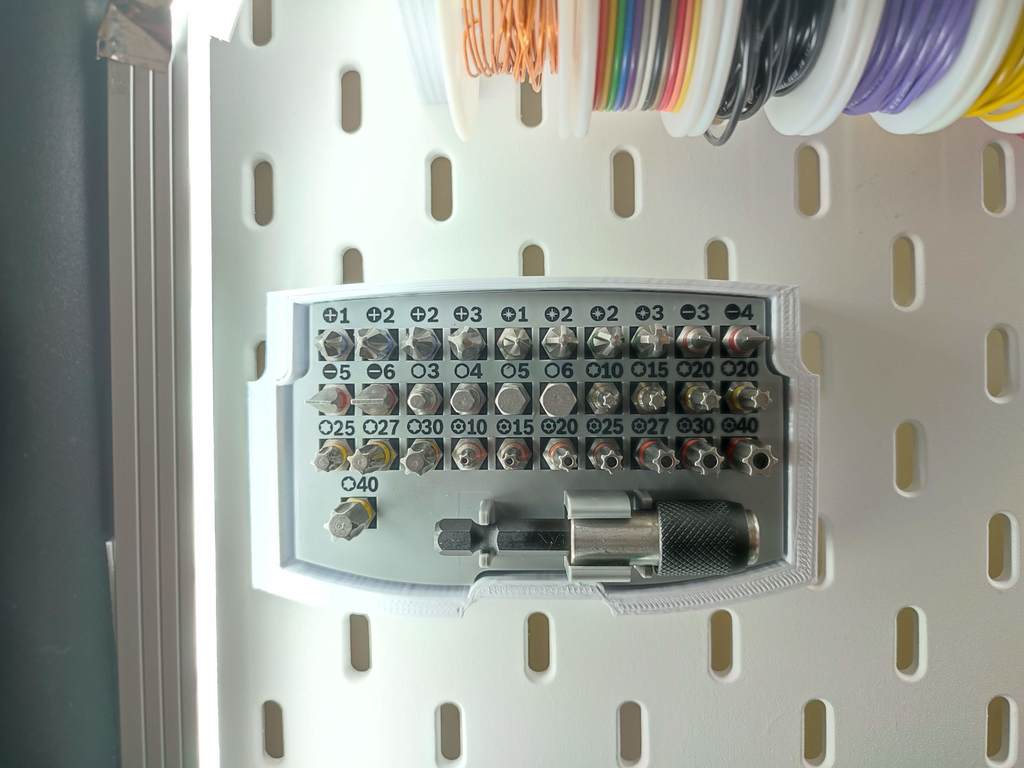 Zestaw końcówek wkrętakowych Bosch Professional, 32 elementy, do tablicy kredowej Ikea Skadis