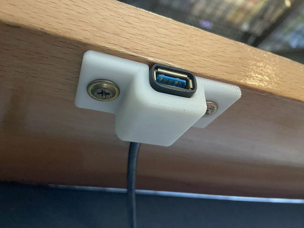 Uchwyt do portu USB pod biurkiem na akcesoria biurowe