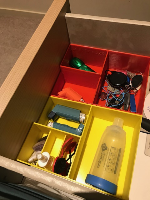 IKEA MALM Półka/organizator z szufladami
