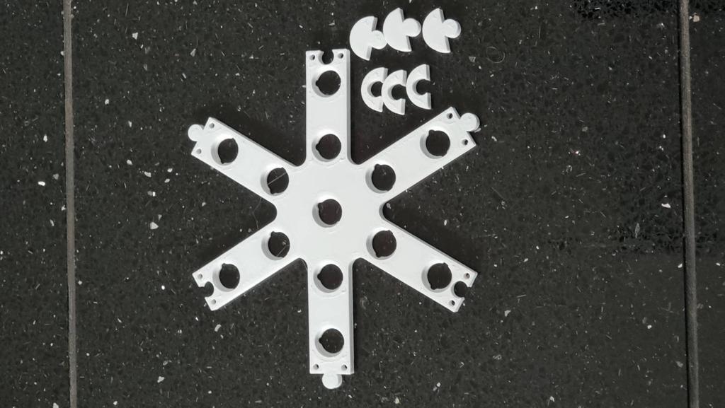 WS2811 Pixel Endless Snowflake Puzzle - Skalowalne lampki świąteczne