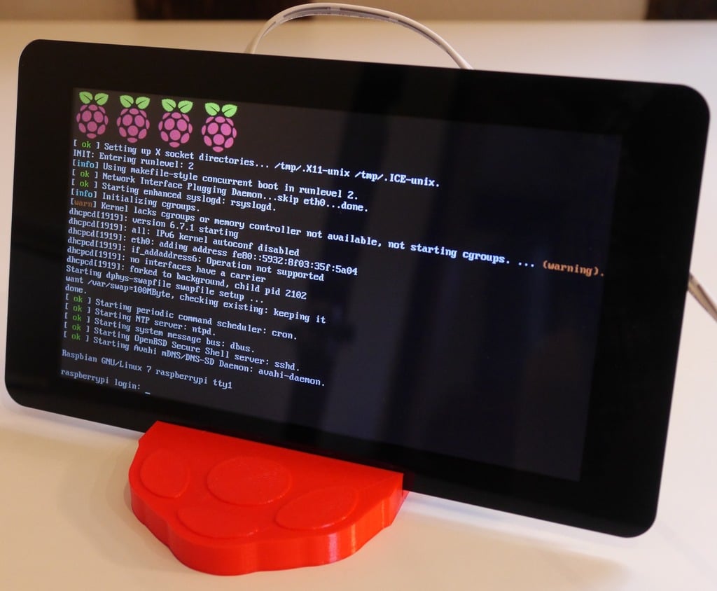 Stojak do ekranu dotykowego Raspberry Pi do drukarki 3D